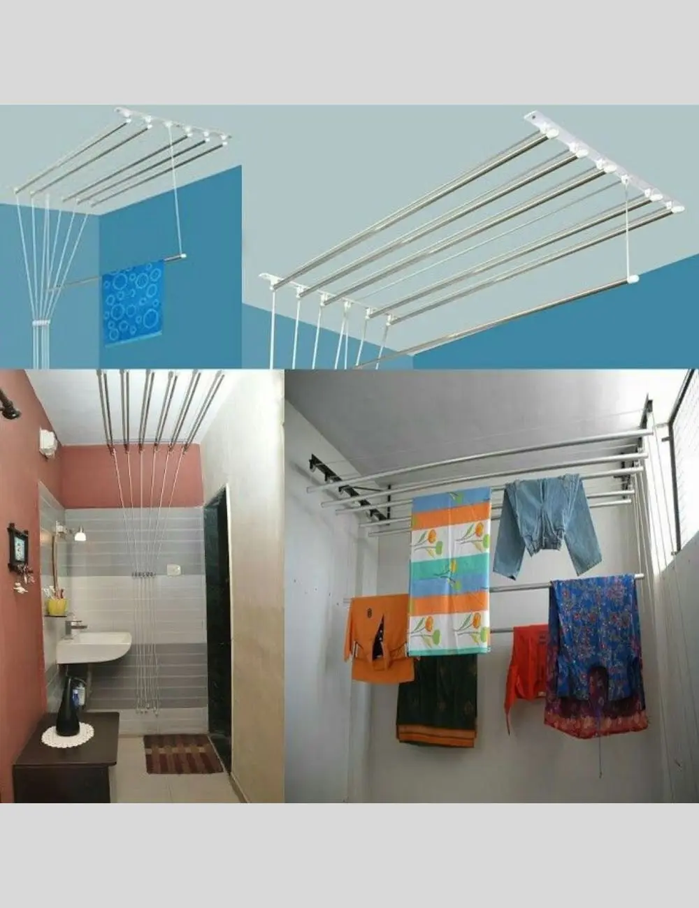 Jumbo Ceiling Cloth Drying Hanger