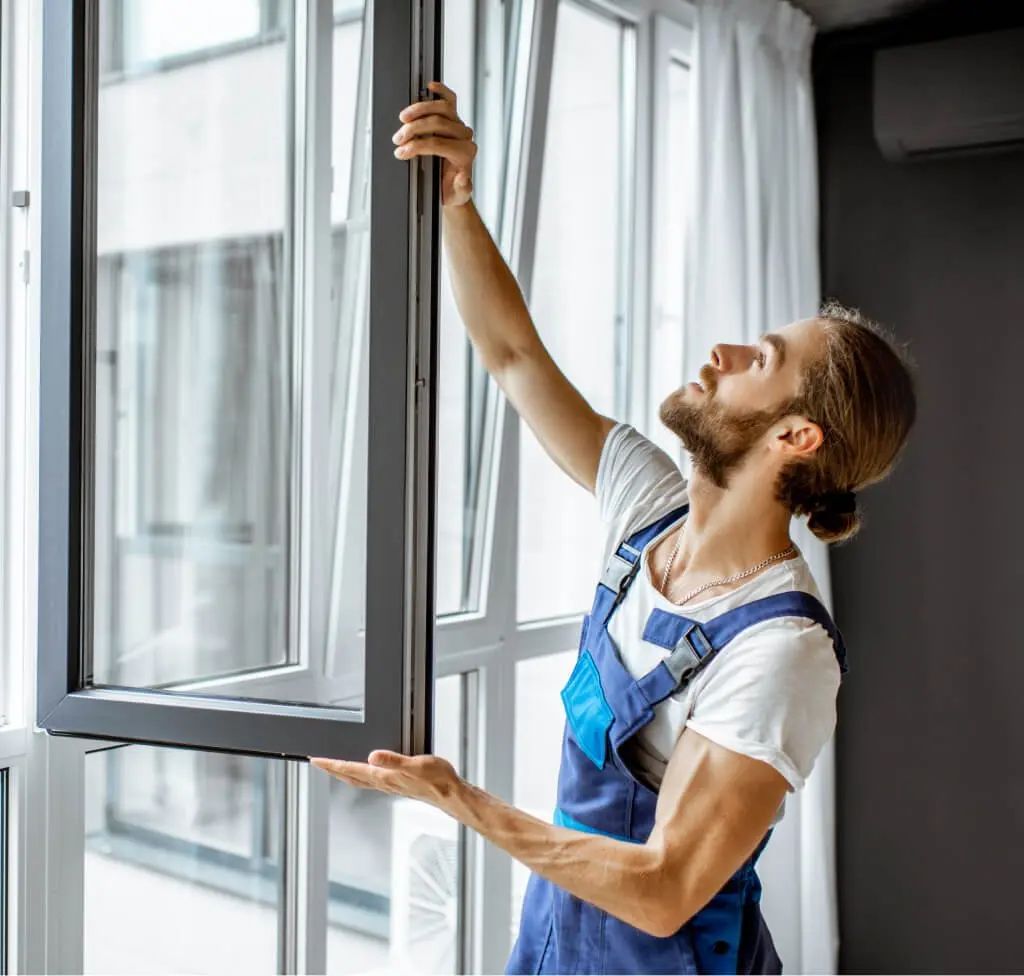 Adjusting window frames at a home